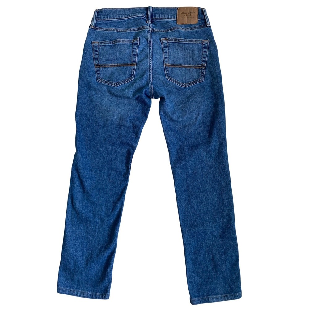 Abercrombie & Fitch Skinny Stretch Jeans Womens 29x30 Medium Wash Blue Mid Rise - Picture 5 of 10